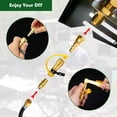 thumbnail image 4 of 7pcs Propane Quick Connect Fittings, 1/4" RV Shutoff Valve, and Versatile Adapter for Low Pressure Gas Appliances and RV Propane Q, 4 of 7