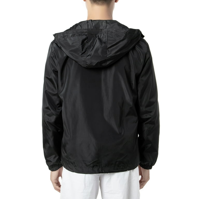 Men's Lightweight Windbreaker Winter Jacket Water Resistant Shell
