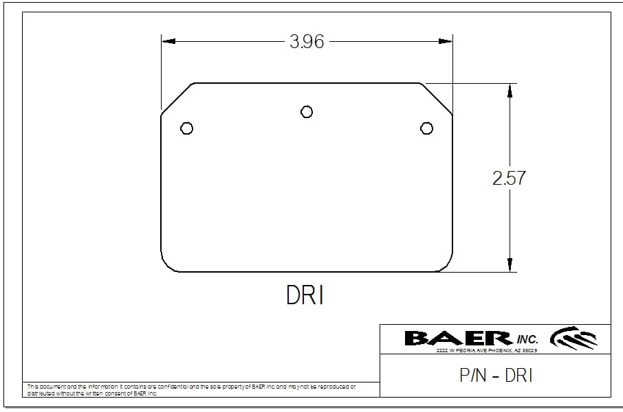 Baer Brakes DR1-N Replacement "Race" Pads for Select Baer S4 Caliper