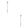 thumbnail image 2 of Bewildely Cuchara mezcladora de acero inoxidable con mango largo, cucharilla reutilizable para el hogar, cuchara para revolver helado, tienda de postres, vistoso Escribe un 2piezas Bewildely CBP210586, 2 of 6