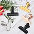 thumbnail image 6 of 4Pcs Potato Chips Bag Clips Stainless Steel Sealing Clip Photo File Clamps Multifunction Household Kitchen Bag Clips Storage-Black, 6 of 7
