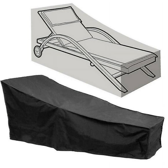 Heavy Duty Waterproof Sun Lounger Sunbed Garden Furniture Cover Patio Rattan