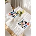 thumbnail image 5 of Funny Words Placemats Set of 8, Cartoon Colorful New Job Star Placemats for Dining Table, Place Mats for Kitchen Tabletop, Waterproof Wipeable Dining Table Mats Set, 5 of 9