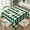 Green White, variant on Square Table Cloth, Harlequin Black White Tablecloths Washable Table Cover for Kitchen Dinning Party Tabletop Modern Decoration,52inch