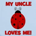 thumbnail image 2 of CafePress - My Uncle Loves Me! LADYBUG Infant Bodysuit - Baby Light Bodysuit, Size Newborn - 24 Months, 2 of 4