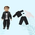 thumbnail image 4 of 18-inch Doll Winter Suit Set Stand Collar Three-Piece Outfit Realistic Tailoring for 43-48cm Dolls, 4 of 6
