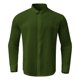 thumbnail image 3 of Camisa De Botones Para Hombre Camisa con cuello vuelto Camisa larga Tops Manga con botones Camisas casuales sólidas para hombres (GN1, L), 3 of 4