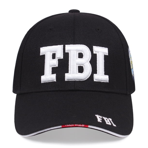 Gorra de béisbol FBI Snapback Hat Anime Hip-Hop de fibra acrílica