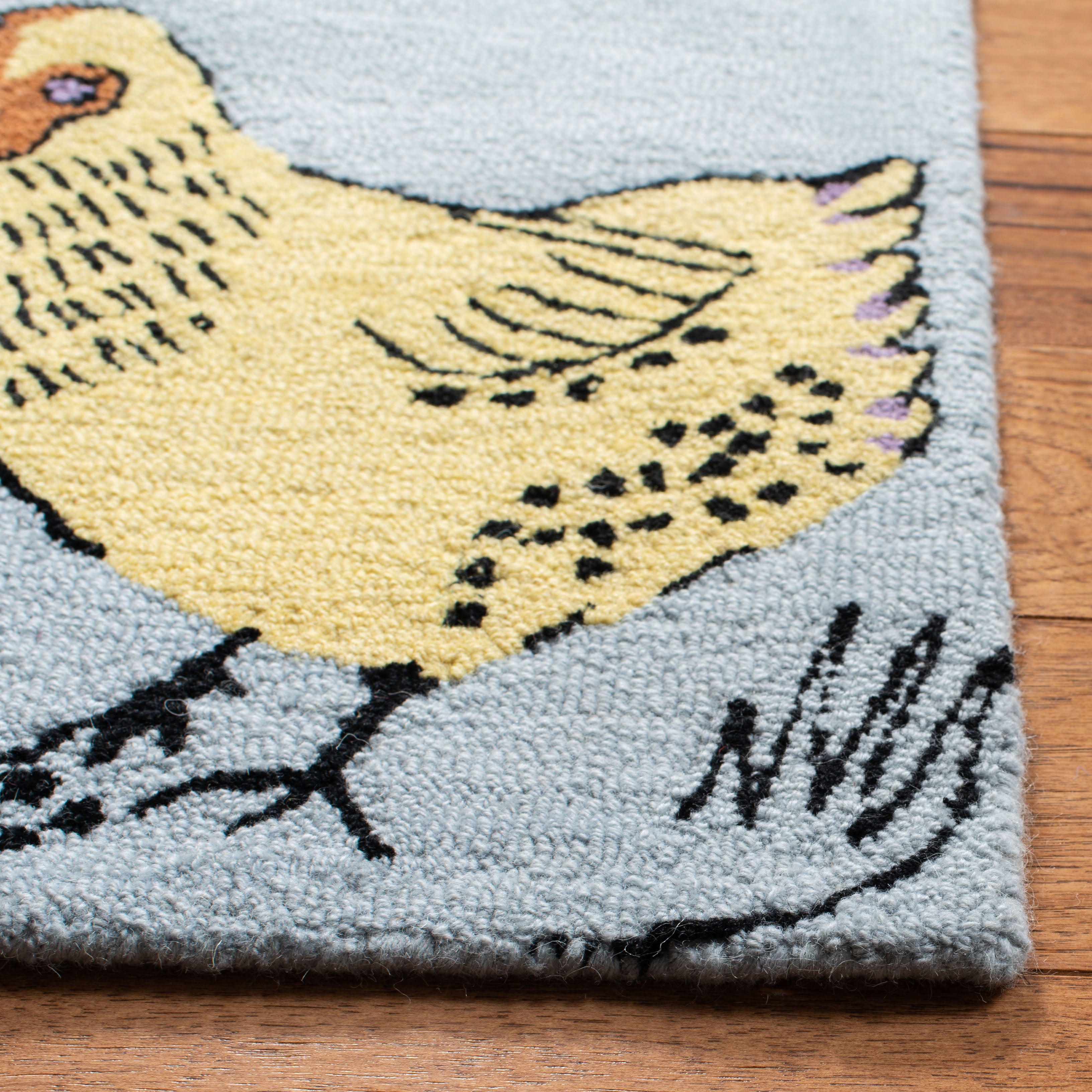 SAFAVIEH Novelty Gracelyn Novelty Area Rug, Blue/Yellow, 8' x 10'