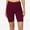 78#Wine Red, variant on 2025 Workout Yoga Shorts for Women Sport Yoga Solid Mid Thigh Stretch Cotton High Waist Active Short Leggings Workout Running Shorts Bikes Shorts Women