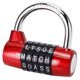 thumbnail image 1 of Candado Para Casillero De Gimnasio Candado De Aleación Resistente De 5 Letras Contraseña Candado De Seguridad Resistente: Fácil De Configurar Su Propio Combo Reiniciable Sin Llave-Rojo, 1 of 1