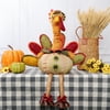 S-DEAL Thanksgiving Day Plush Turkey with Stretchable Neck Fall Harvest Decor (Orange)