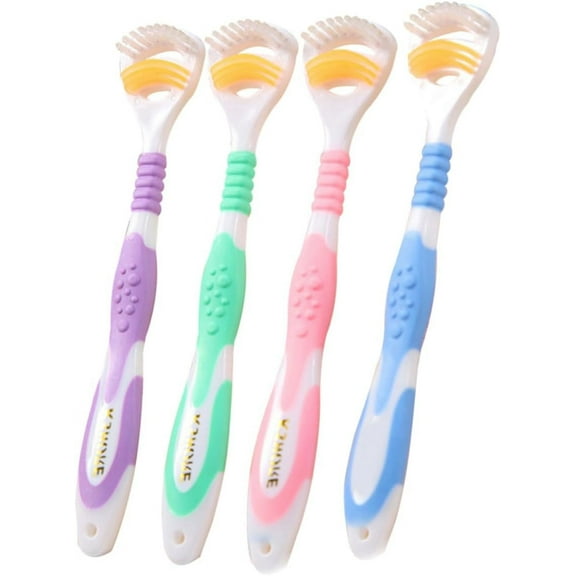 Tounge Scraper Plastic 4pcs kid toothbrush tooth brush for kids cleaning brush tongue brush child manual