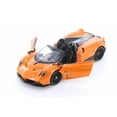 thumbnail image 2 of Diecast Car w/LED Display Case - Pagani Huayra Roadster, Orange - Showcasts 79354OR - 1/24 scale Diecast Model Toy Car, 2 of 3
