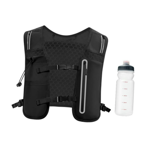 Chaleco de hidratación, bolsa deportiva, hebilla ajustable, mochila de senderismo, mochila de ciclismo, paquete de hidratación para ciclismo, escalada Negro
