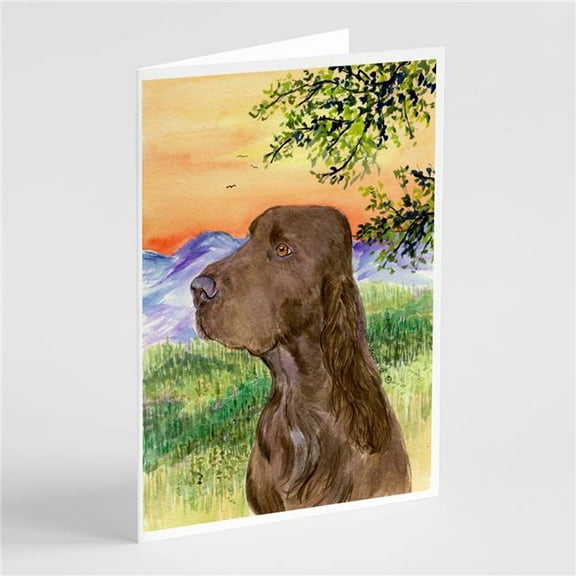 Field Spaniel Greeting Cards and Envelopes Pack of 8