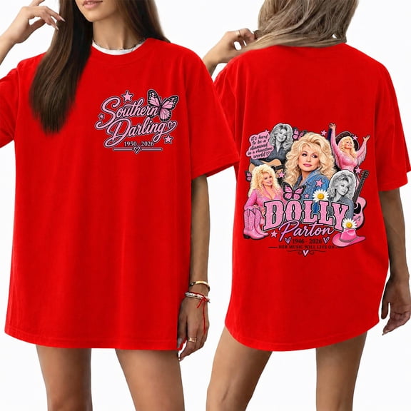 Unisex Parton Memorial Tee for Men and Women Graphic Dolly T-shirts Short Sleeve Round Neck Tee,(L)