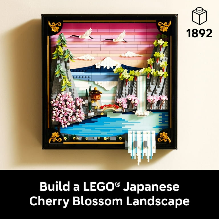 LEGO Art Japanese Cherry Blossom Landscape Building Set for Adults