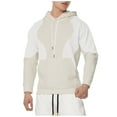 thumbnail image 1 of TIMIFIS Chandails en Molleton à Capuche pour Hommes Automne Patchwork Sport Chandail Décontracté Mode Manches Longues, 1 of 4