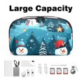 thumbnail image 3 of Christmas Waterproof Oxford Fabric Charger Case with Charger Pouch, Cable Organizer, and Cord & Cable Organizer- Digital Travel Bag- 5.9x9.44x3.14 in, 3 of 6