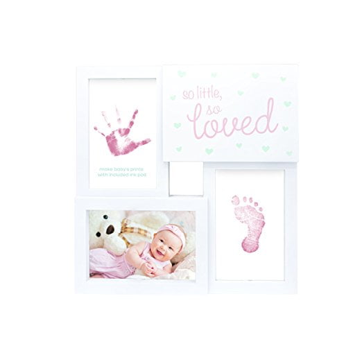 Tiny Ideas Baby Prints Collage Keepsake Photo Frame 'So Little, So Loved'