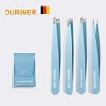 thumbnail image 1 of Stainless Steel Slanted Eyebrow Tweezer For Fine Hairs Removal Makeup Tool Combo, 1 of 6