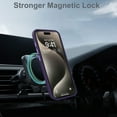 thumbnail image 3 of Dteck Magnetic Case for iPhone 11 Pro Max, Compatible with MagSafe, Translucent Matte Back Shockproof Phone Cover,Purple, 3 of 7
