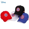 thumbnail image 2 of Disney-gorra de béisbol con estampado de Marvel para niño y niña, gorro ajustable con estampado de dibujos animados de Capitán América, Snapback, superhéroes Fivean unisex, 2 of 2