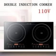 thumbnail image 4 of Anqidi 2400W Double Induction Cooktop, Portable Countertop Digital Electric Induction Cooker w/8 Gear Firepower 110V, 4 of 9