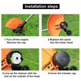 thumbnail image 3 of 6Pcs Spool With 2Pcs Cap Replacement For WORX WA0014 Spool Line For WG168 WG184 WG190 WG191 String Trimmer-Tool Accessories, 3 of 8