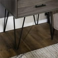 thumbnail image 4 of Croft Mid-Century Modern Metal Hairpin Leg 1-Drawer End Table Set in Slate Gray, 4 of 6