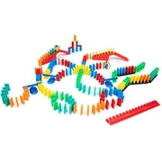 Bulk Dominoes 204pcs Kinetic Dominoes Building Toppling Chain Reaction STEAM Set for Kids