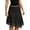 Black, variant on Womens Polka Dot Midi Skirt Vintage Asymmetrical Ruffle Hem Sheer Mesh Retro Knee Length Skirts Fashion Going out Summer Breathable Casual Skirt with Double Layer White2 XS