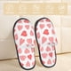 thumbnail image 2 of Balery Pink Hearts1 Pantuflas de Casa de Felpa Silenciosas con Diseño Estampado, Zapatillas Cómodas Antideslizantes de Algodón para Interior-Large, 2 of 8