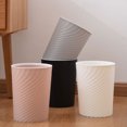 thumbnail image 3 of Advancent Cubo de basura Papelera Contenedor de basura Cesta de gran capacidad para el hogar Baños Cocinas Oficinas Dormitorio Suministros de limpieza para el hogar Rosa 8L, 3 of 6
