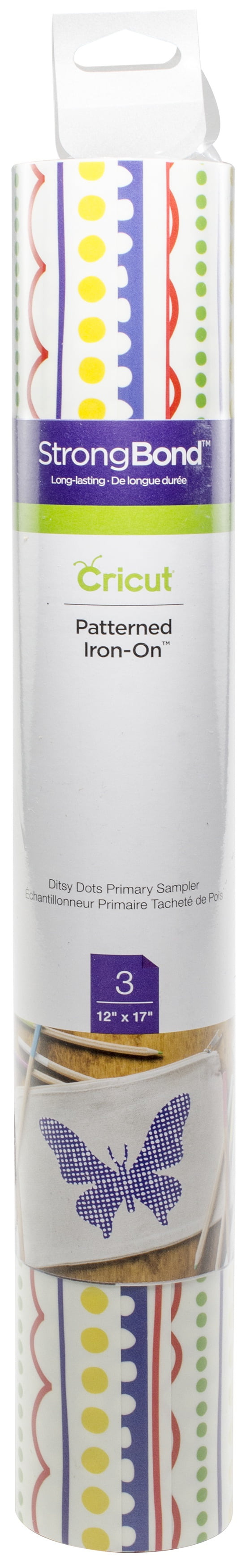 Cricut Patterned Iron-On, Ditsy Dot Sampler - 12'x12' 6 sheets