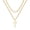 Gold, variant on TINGN Layered Cross Necklace for Men Stainless Steel Cross Necklace Layered Rope Chain Box Chain Cross Pendant Necklace for Men Women