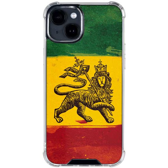 Skinit The Lion of Judah Rasta Flag iPhone 14 Clear Case