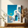 thumbnail image 6 of UXIEQU Mediterranean Villa Canvas Wall Art 15.75x11.81 Inches, 6 of 8