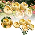 thumbnail image 2 of Tulip Shape Bird Bath Decorative Outdoor Garden Pollinator Water Station, Floral Bird Drinking Basin for Backyard Patio Balcony, 2 of 5