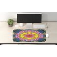 thumbnail image 2 of Mandala Computer Mouse Pad, Round Frame Oriental Mandala Design Inspired by Floral Petals in Vibrant Colors, Rectangle Non-Slip Rubber Mousepad Large, 31" x 12" Gaming Size, Multicolor, by Ambesonne, 2 of 2