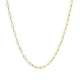 thumbnail image 2 of Chaîne Trombone Fine en Or Jaune 14K (1,5 mm) Taille 24 Pouces, 2 of 3