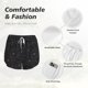 thumbnail image 4 of Balery Spider Web Black Pantalones cortos deportivos para mujer con forro y dos bolsillos, elásticos, para entrenamiento, gimnasio, yoga-XX-Large, 4 of 7