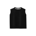 thumbnail image 3 of SGFCWSX Girls Tank Tops Kids Crew Neck Solid Sleeveless Casual Top Black Size 2 Years, 3 of 4