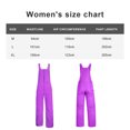 thumbnail image 3 of Overol Monos de esquí para adultos Pantalones de snowboard Pantalones de abrigo de esquí unisex (L Mujer) Púrpura Likrtyny Para estrenar, 3 of 5