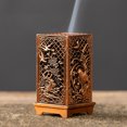 thumbnail image 6 of OIUR Cube Incense Burner Cloud Flower Pattern Incense Holder Zinc Alloy Traditional Incense Stand Home Decor, 6 of 6