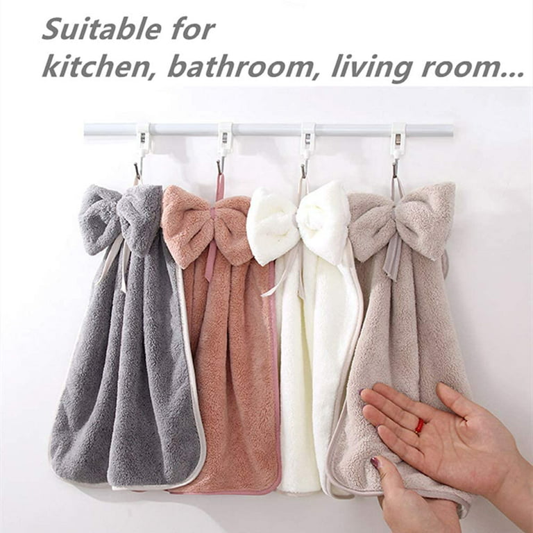 Hand Towel With Hanging Loop Kitchen Hand Towels With Hanging Loop Kids Towels  Hand Kitchen Soft And Skin Friendly Super Absorbent Suitable For Kitchen  Bathroom Living Room 