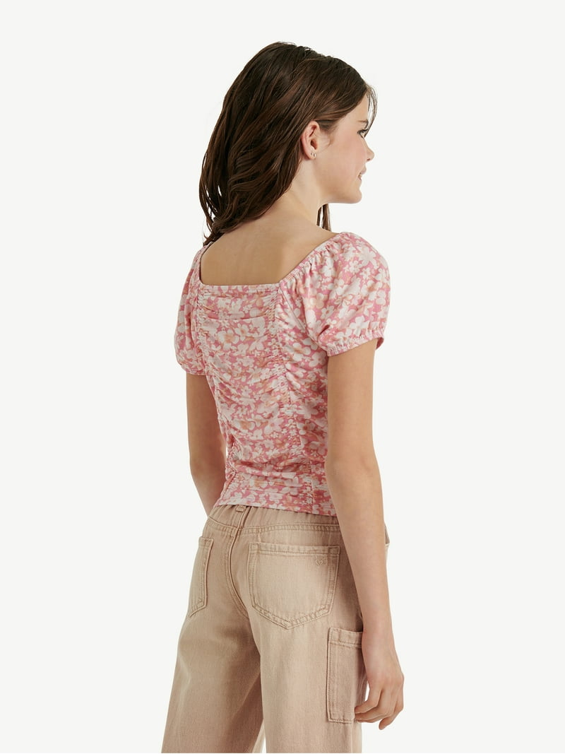 Katie BUNNY KISS puff sleeve tee ピンク