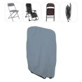 thumbnail image 3 of Folding Chair Cover with Storage Bag polyester Chair Chair Cover Foldable for Lawn Outdoor grey, 3 of 8