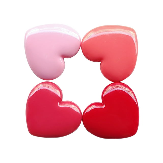 SHISUYAN 4 Pcs Adorable Récipient Vide en Forme de Cœur Rechargeable pour Cosmétiques de Beauté Rouge à Lèvres Fard à Paupières Fard à Joues